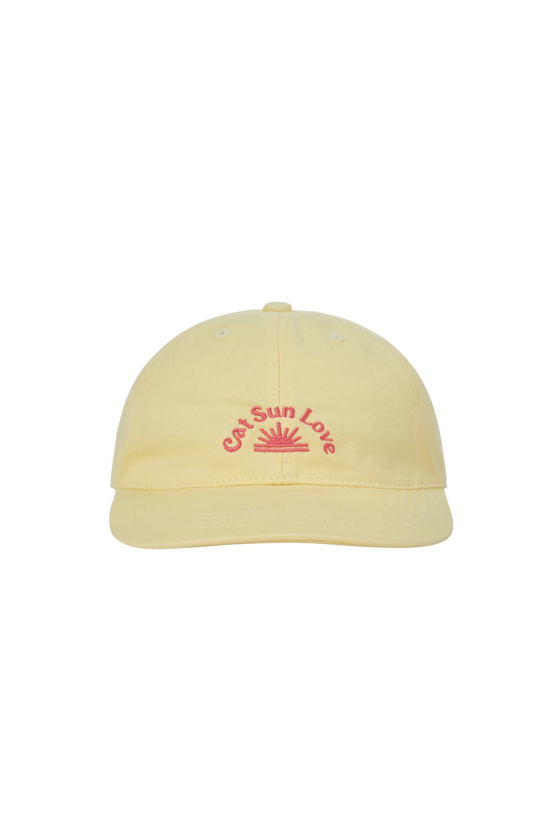 CAT SUN LOVE BALL CAP / YELLOW