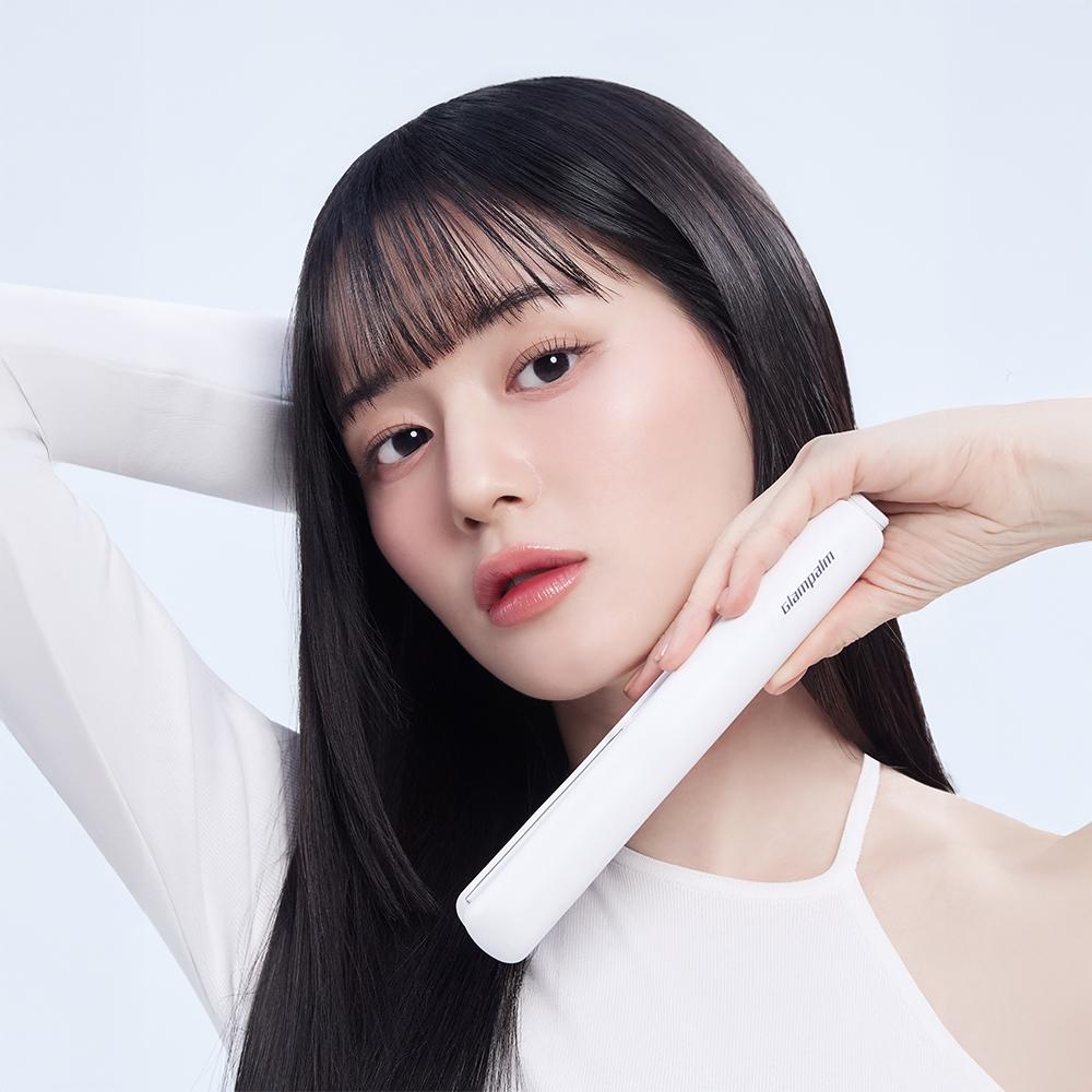 글램팜 [GP105WH] 글램시크 OMG(오마이글램) 화이트 - 미들사이즈 고데기