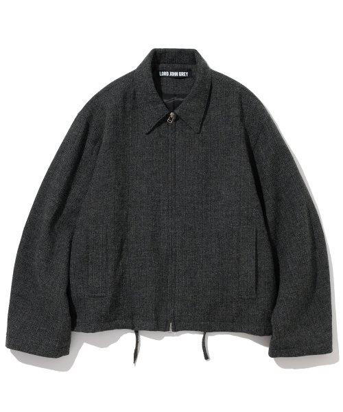 wool drizzler jacket charcoal grey