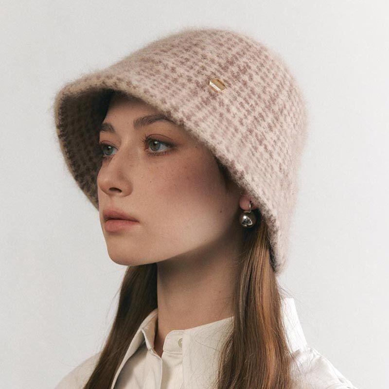 [어클렛] 하운드투스 앙고라 울 벙거지 햇 H017_BEIGE