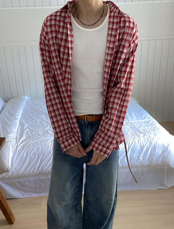 헤인 루즈 체크 셔츠