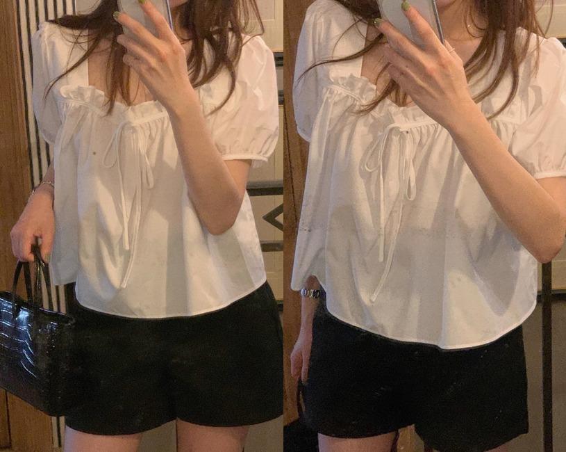 [LEBONE] Nata blouse (아이보리) ★6/16 목요일 오후6시까지 5% 할인적용:)