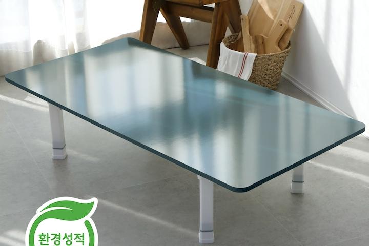 E0 LPM 4단높이조절 유광 바우 라운드 코너 접이식 테이블 1200 4color