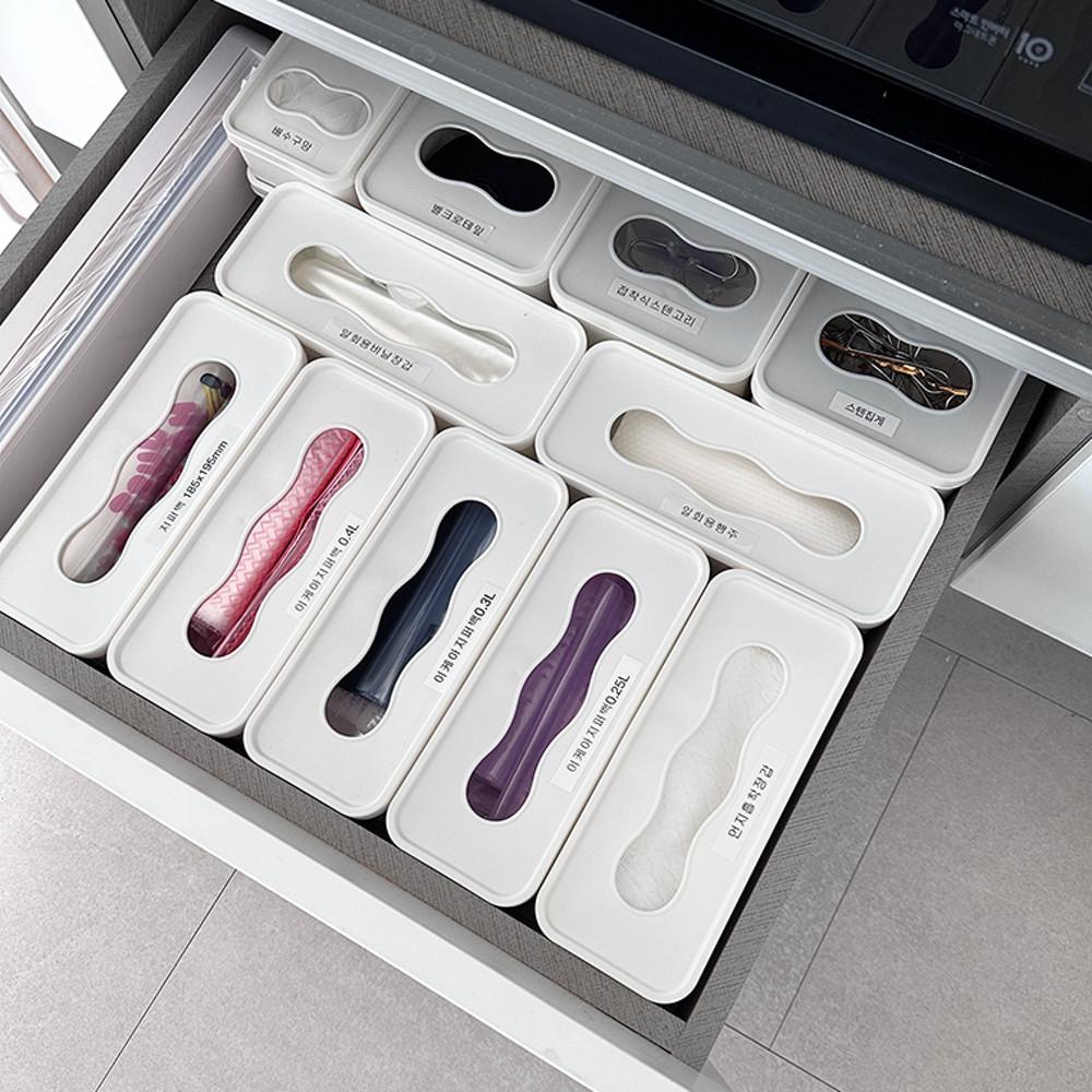 [7월 할인] 싱크대 서랍정리함 소형 주방 비닐봉투정리