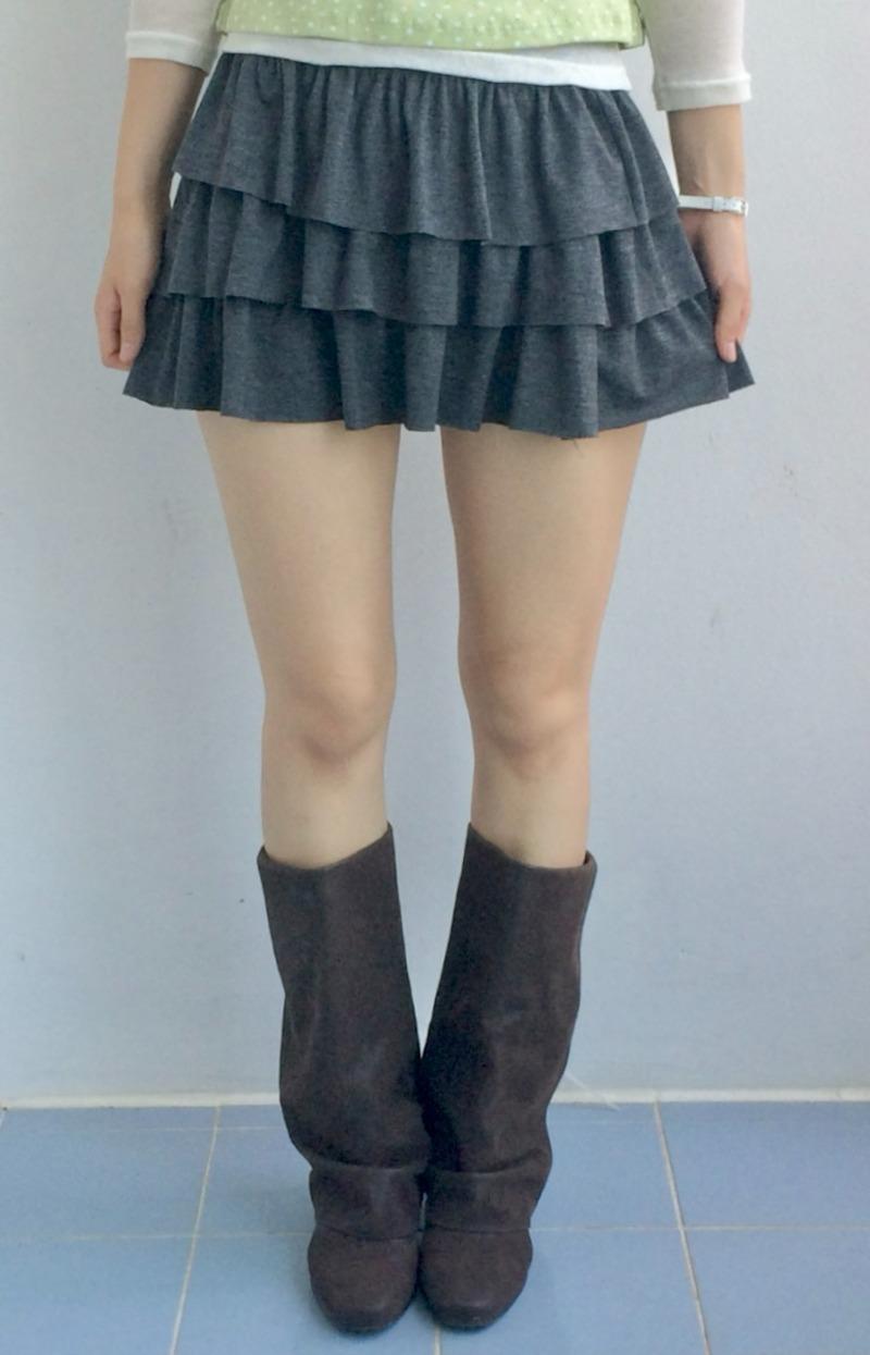 (3 C ᵒ l o🅡) 하이밴드 캉캉 스커트