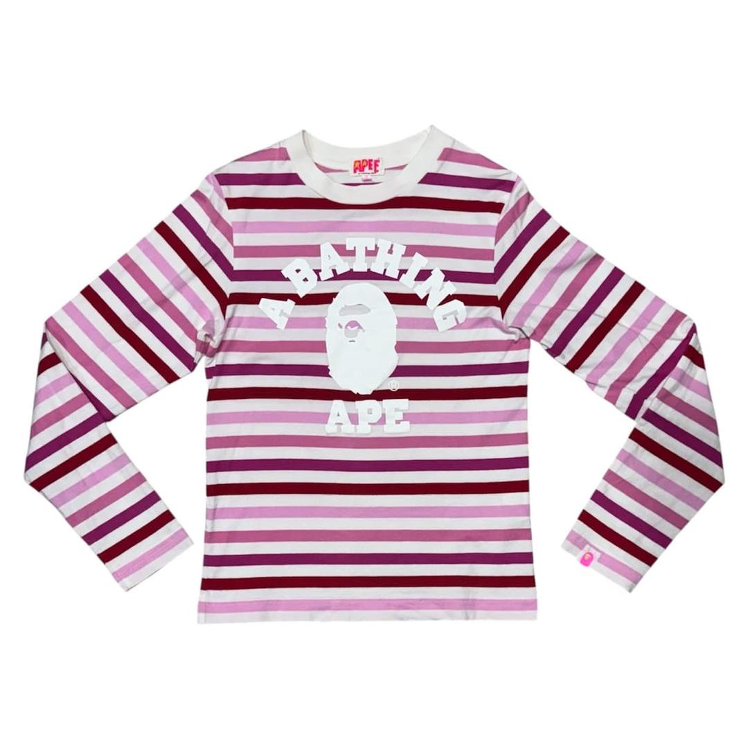 니고 시절 진짜 베이프 스트라이프 롱슬리브 티셔츠 | 후루츠패밀리