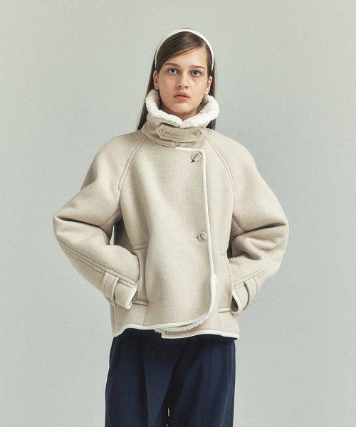 Wool Cropped Jacket_IVORY