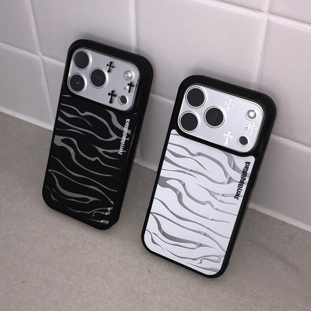 zebra mirror bumper case [2color]