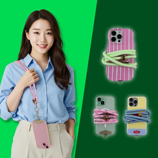 오굿띵 올메탈 핸드폰 목걸이 스트랩