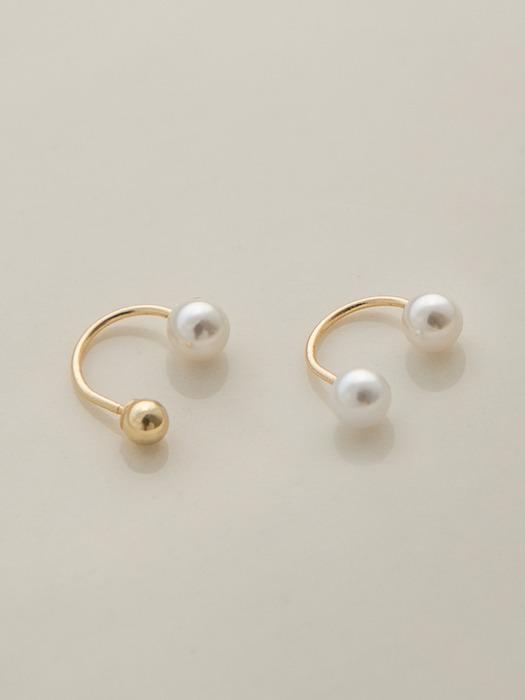 14k U 후크 진주 피어싱 (14k골드) #PI06