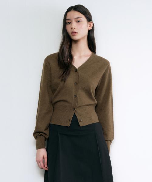 우먼즈 에센셜 가디건 [브라운]