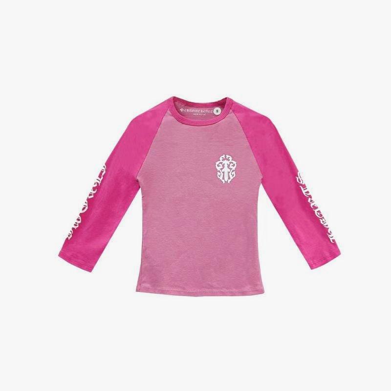 Chrome Hearts Baby Pink Dagger Script Logo Mid Sleeve T-shirt - XS