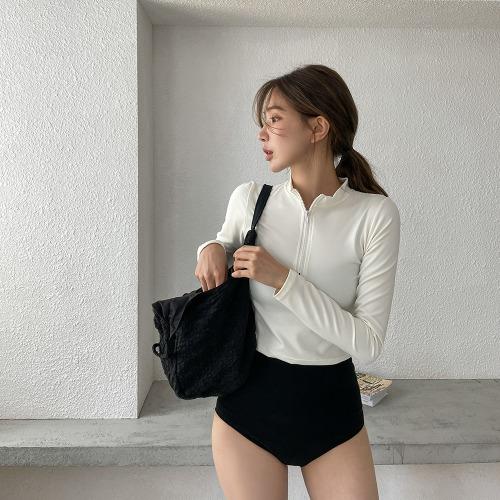 세컨즈 반집업 래쉬가드 (S,M) - 블랙 당일출고