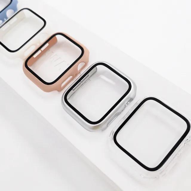[🚚당일출고🔥]애플워치 케이스 강화유리 젤리 실리콘 스퀘어 베젤링 8 7 6 se 2