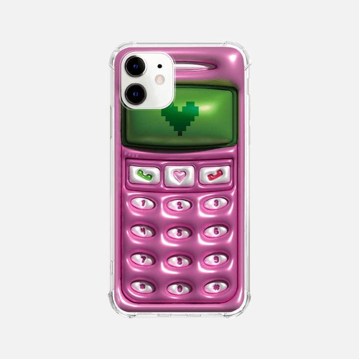 99 RETRO PHONE (PINK) CLEARCASE
