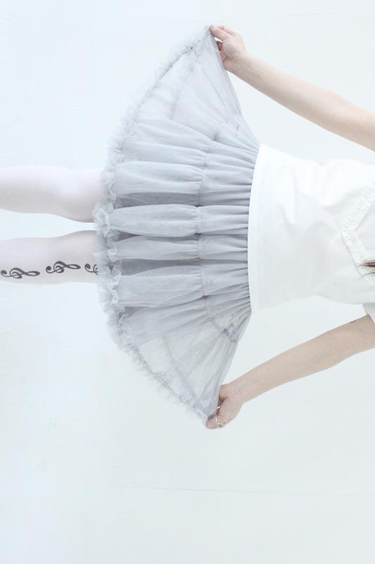 tulle skirt (3color)