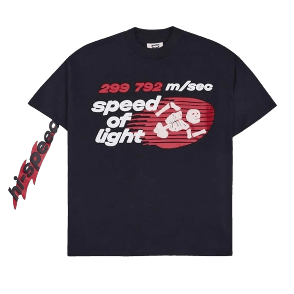 Broken Planet Market Long Sleeve T-Shirt 'Speed Of Light' - Midnight Black