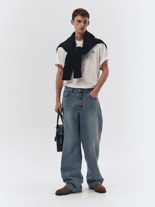 LOW RISE WIDE JEANS LIGHT BLUE_UDPA3A308B1