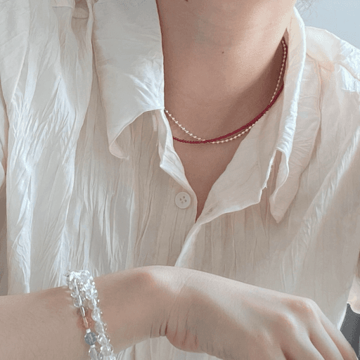 수미 산호 목걸이