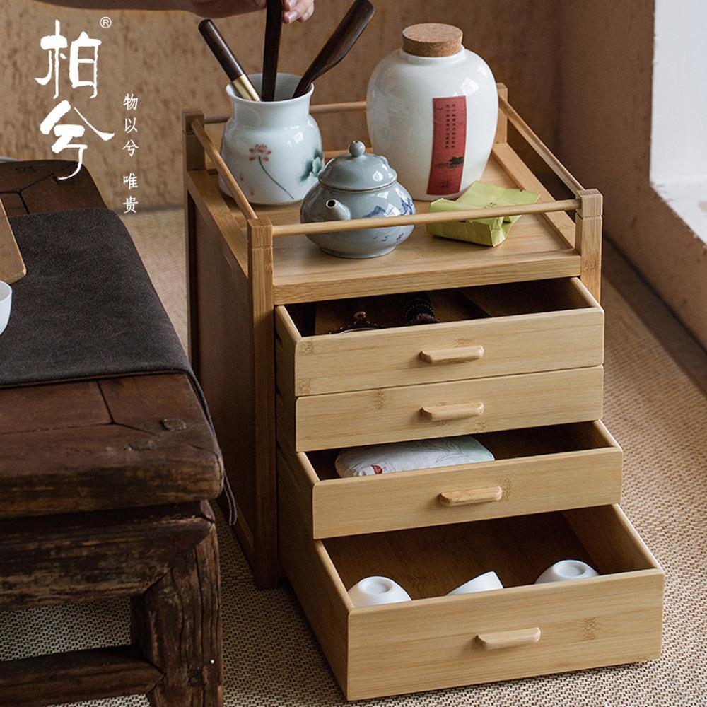 일본 다다미방 온천 료칸 감성 다기 우드 원목 서랍장 녹차 말차 커피 티 보관함 홈카페
