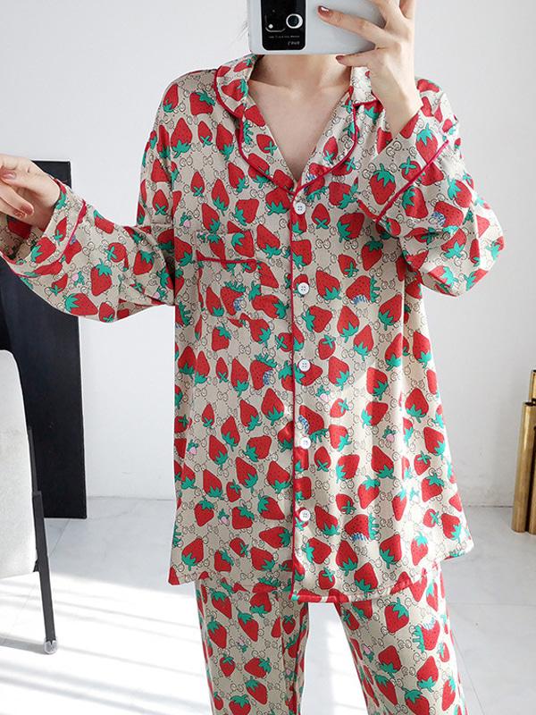 (BIG)레드 딸기 상하세트 (4XL~5XL)