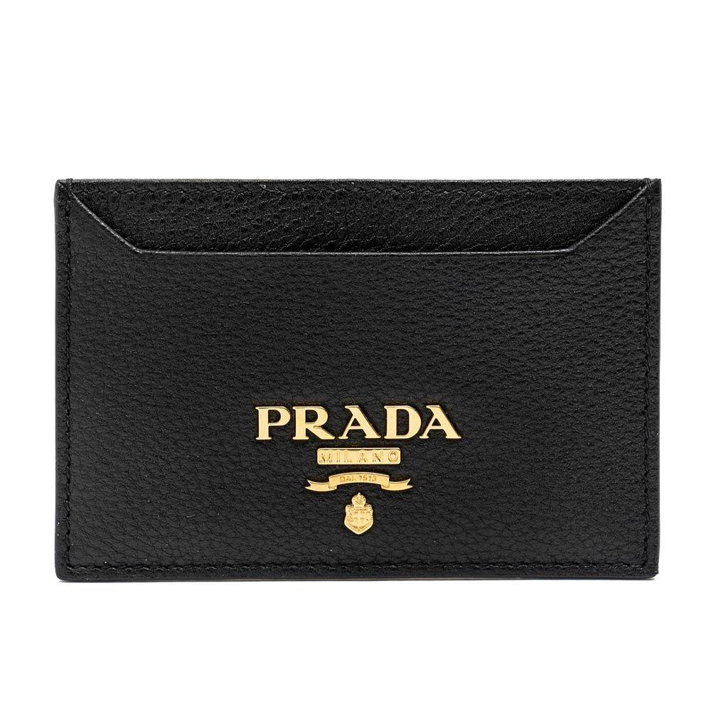 프라다 비텔로 그레인 카드홀더 블랙 1MC208 2E3A F0002
