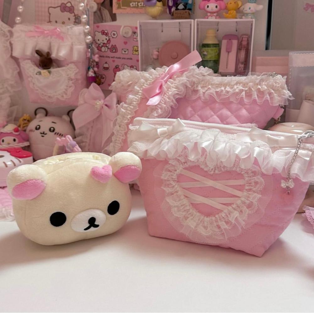 러브 핑크 fairy 하트 파우치