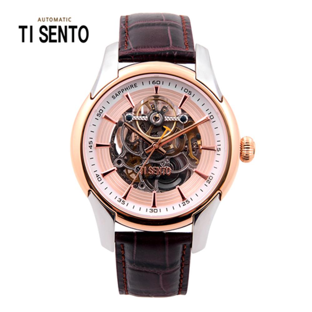 [티센토시게 TISENTO] TS60011ROCH 남성용 가죽밴드시계 [한국본사정품] [백화점A/S접수]