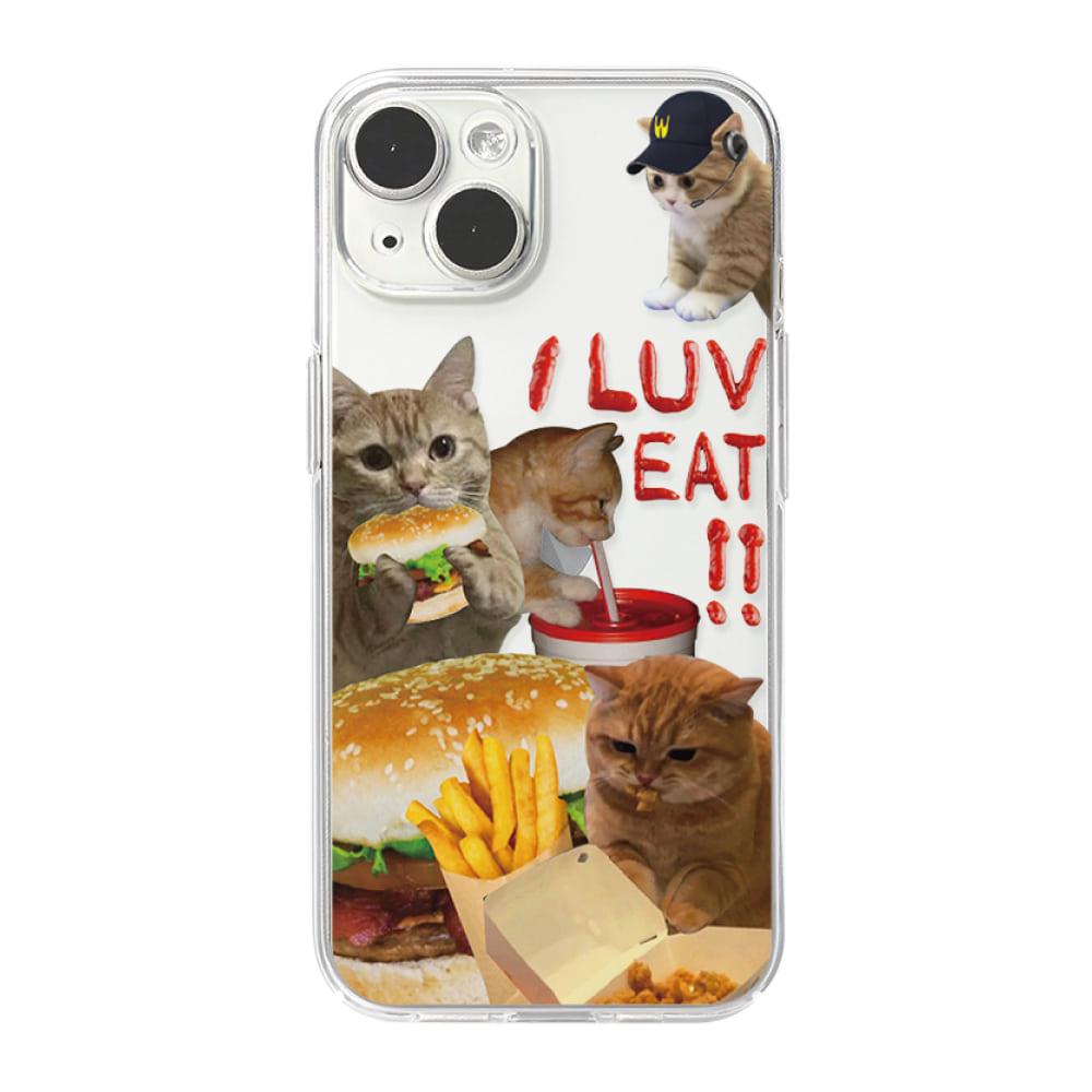 풀커버 클리어케이스 버거캣