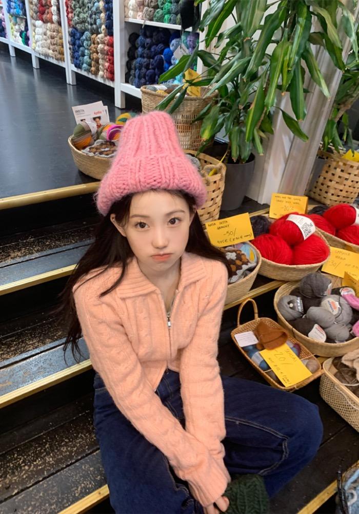 투웨이 코스 집업 #꽈배기니팅 #크롭니트집업