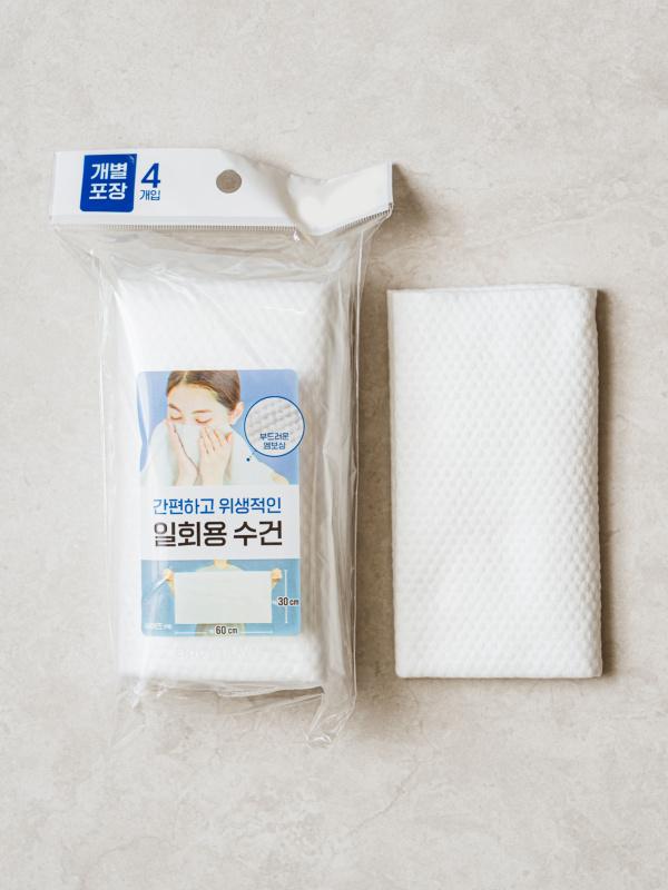 일회용 페이스 타월 4개입