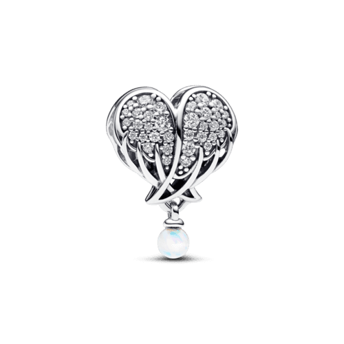 스파클링 엔젤 윙스 & 하트 참