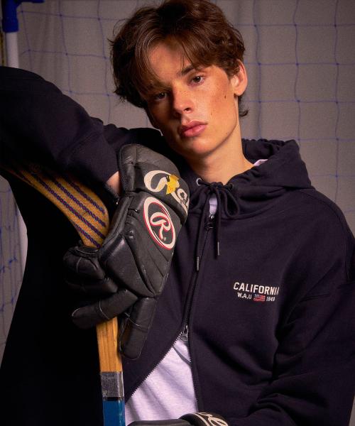 USA Logo Hood Zip-Up / WHMZF4991U