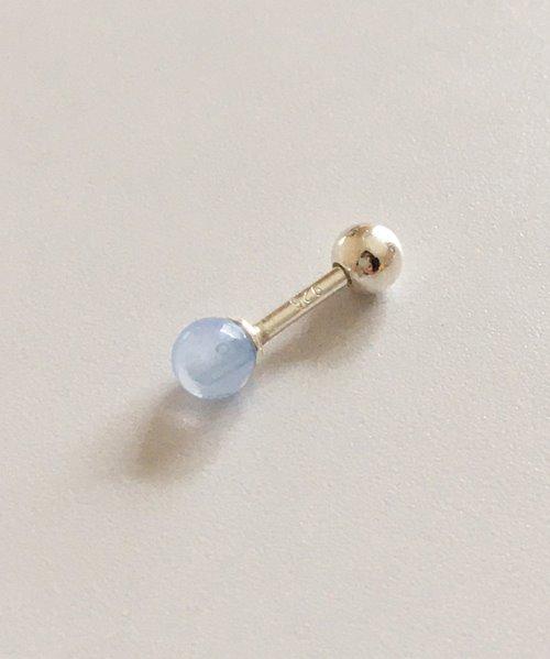 (silver925) skyblue piercing