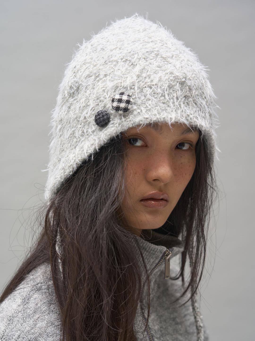 FUZZY EARFLAB BEANIE_GREY