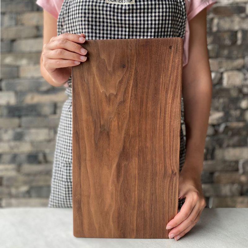 COMMA 나무도마 원목 플레이팅 월넛 우드 S