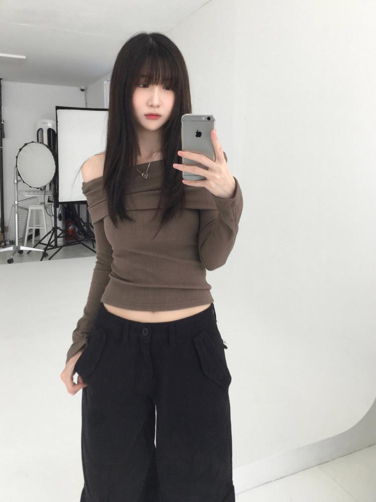 세이 오프숄더 t (2color)