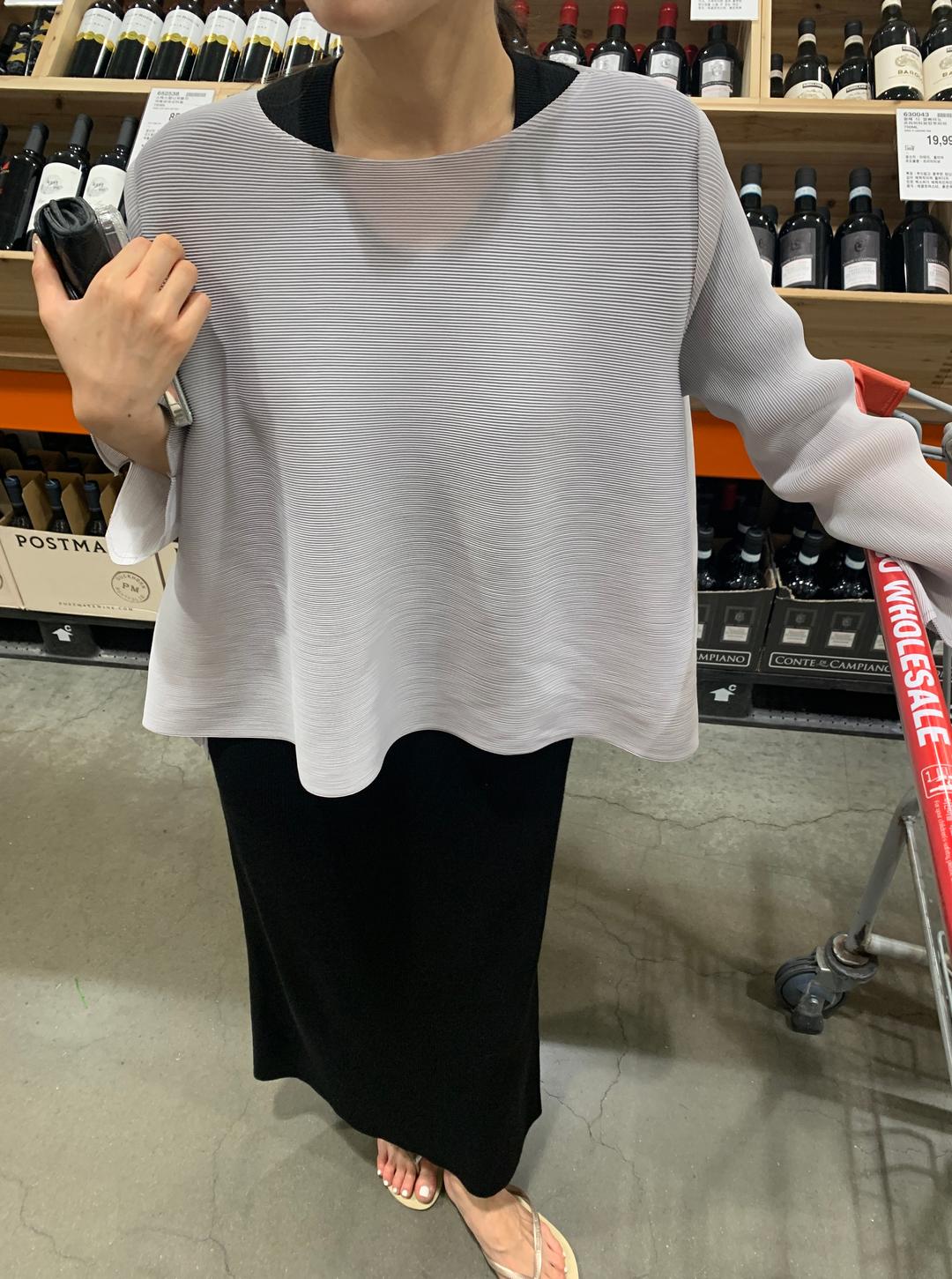 pleats flare top (3color)