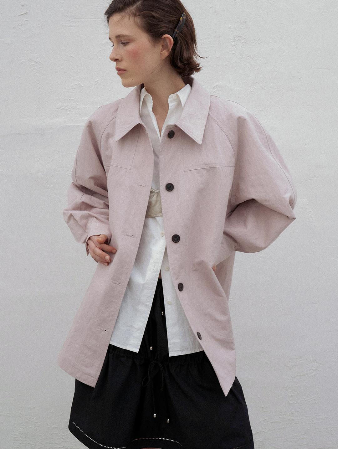 GRANGER HALF COAT - PALEPINK