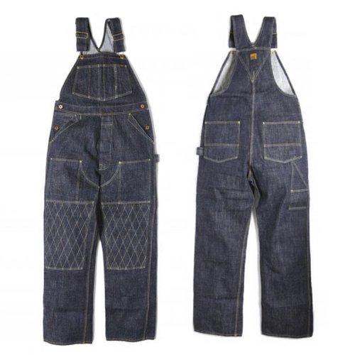 1603W Wknee Carpenter Overall Dirt Denim
