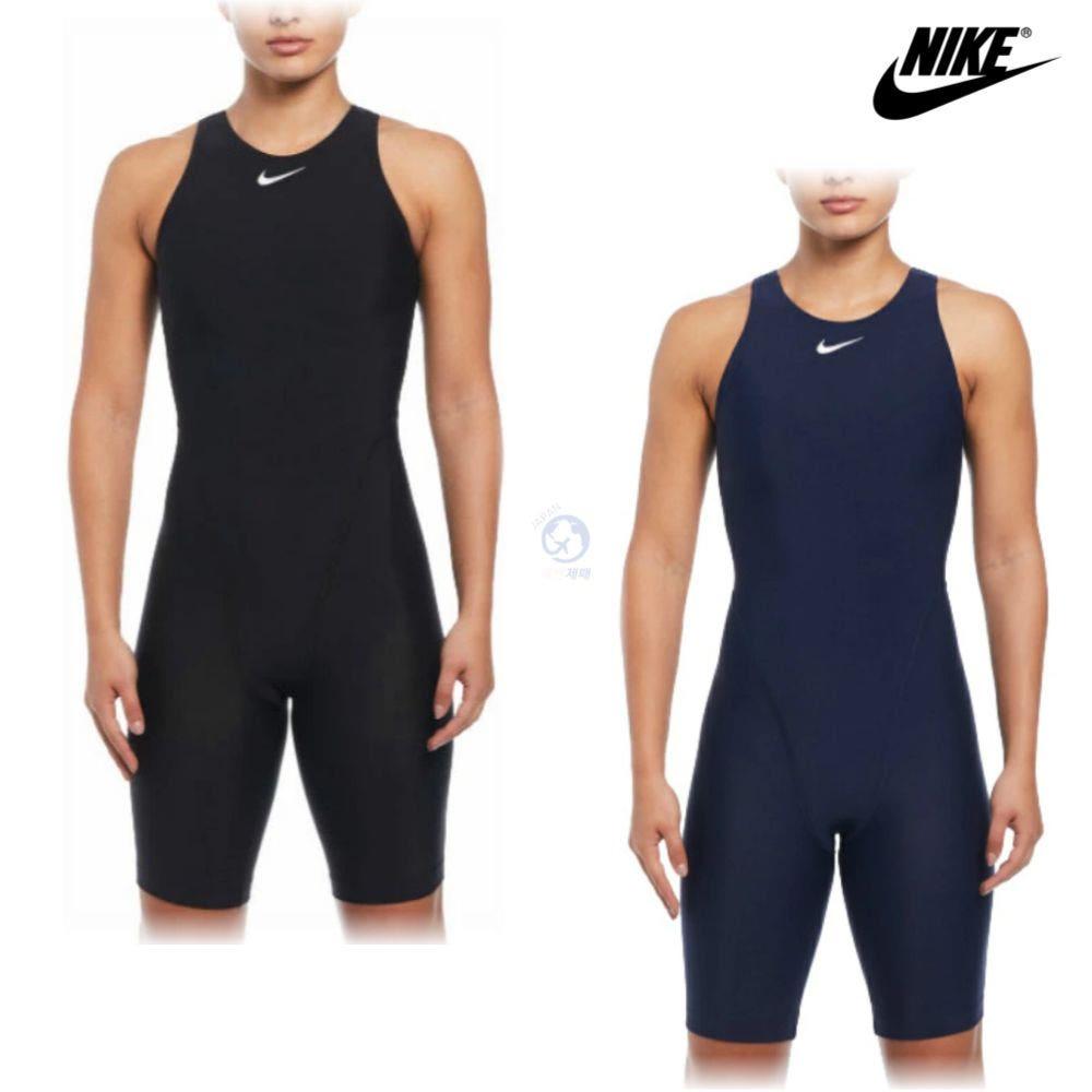 나이키 여성 수영복 반전신 솔리드 실내 수영장