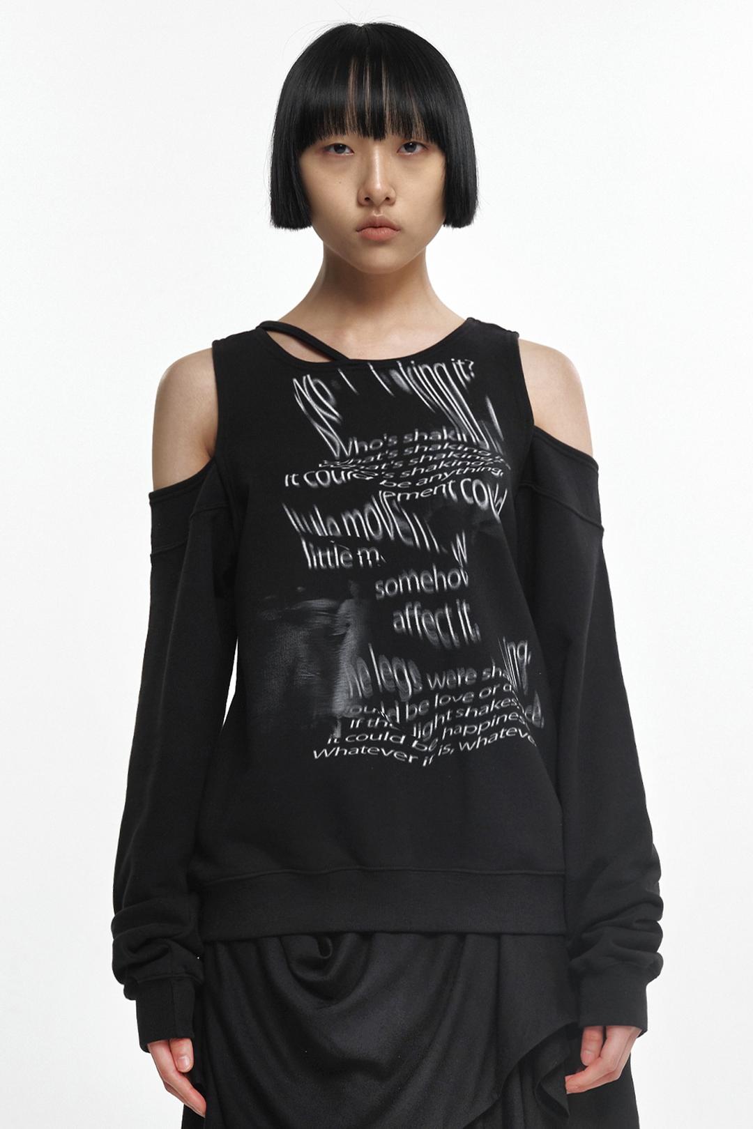 BARE SWEAT SHIRT BLACK