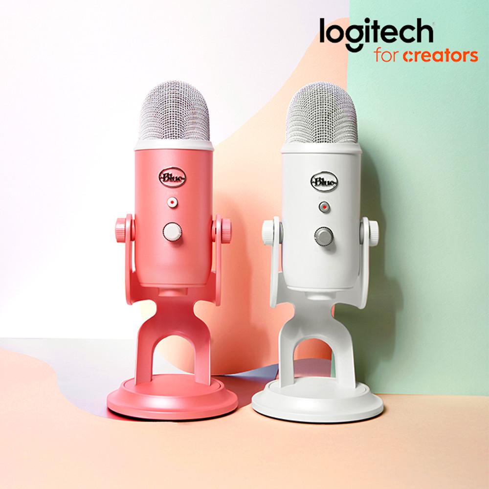 로지텍 마이크 블루 예티 오로라 방송용 ASMR 유튜브 녹음 홈레코딩 콘덴서