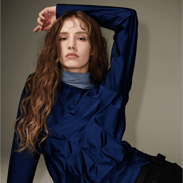 Pearl diamond Tshirt_navy