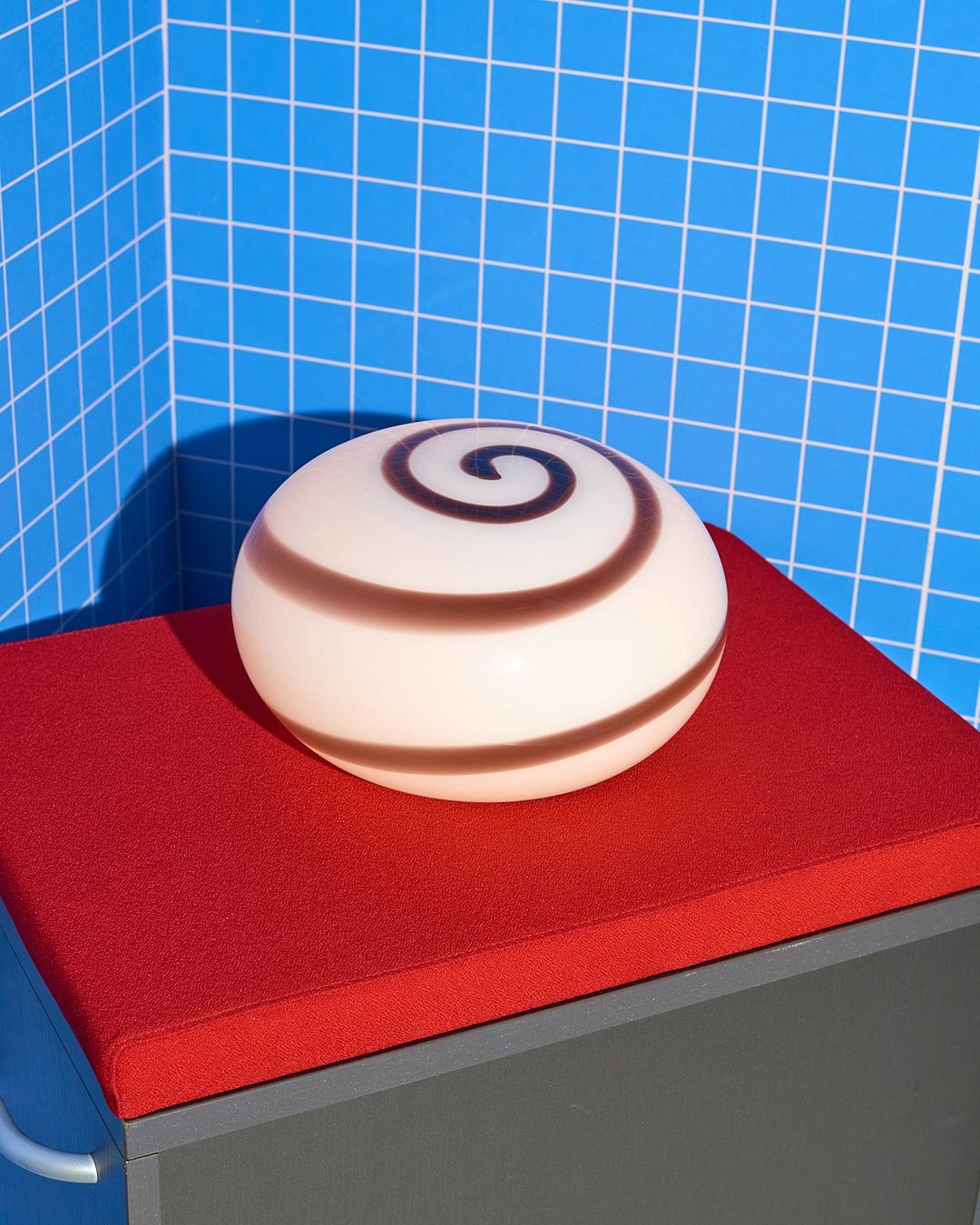 Spiral Table Lamp-large(brown)