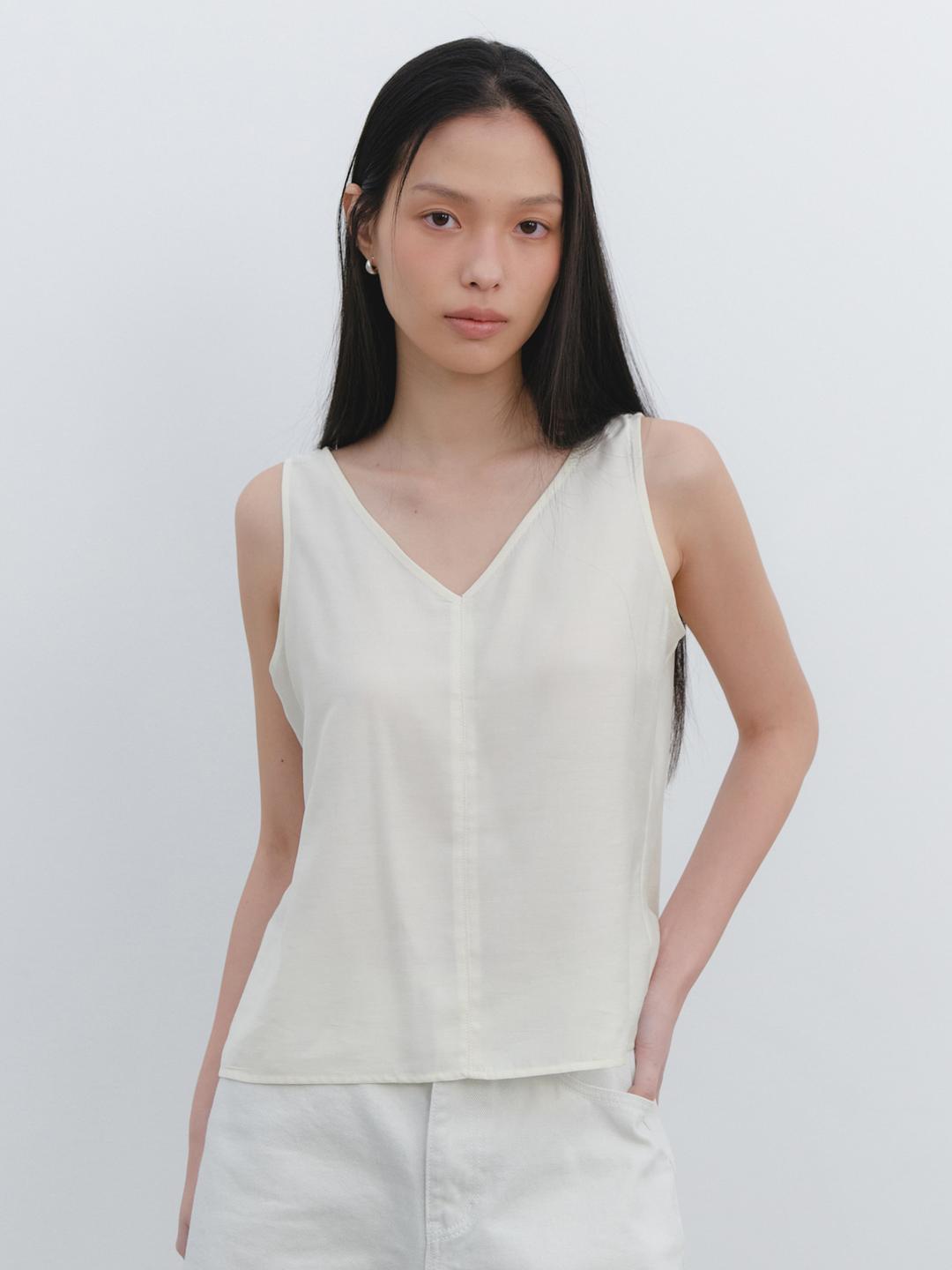 [박소령, 유이수, 서지연 착용] Joy V-neck sleeveless_2colors