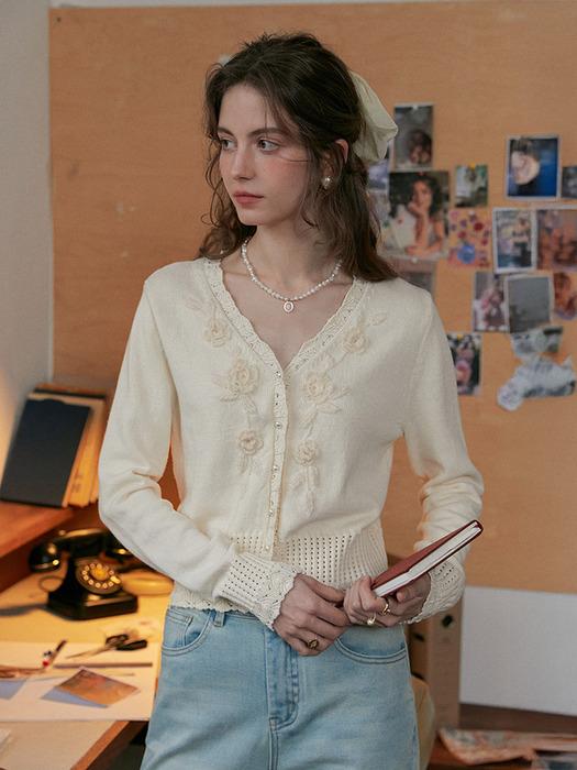 SR_Industry v-neck knit cardigan