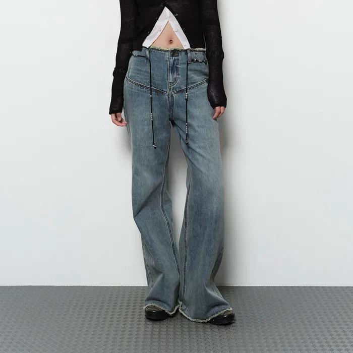 CUTTING WIDE BOOTSCUT DENIM (blue)