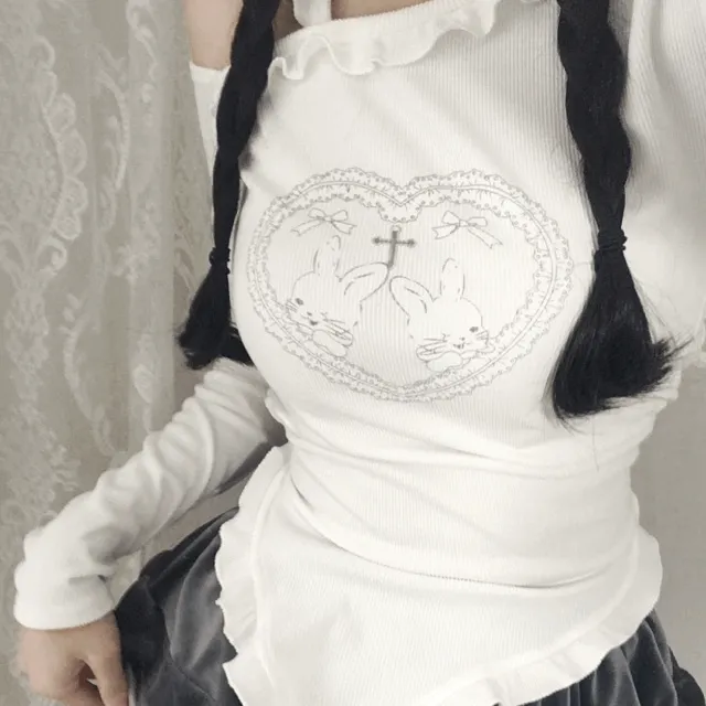 토끼 엔젤 하트 T