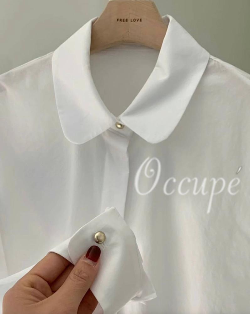 [당일발송]프리러브 벨 코튼 셔츠 2col freelove